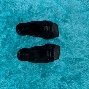 Aldo Women's Black Slide Sandals